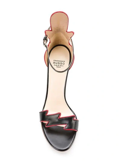 Shop Francesco Russo High-heeled Sandals In Black