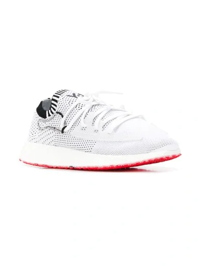 Shop Y-3 Raito Racer Sneakers In White