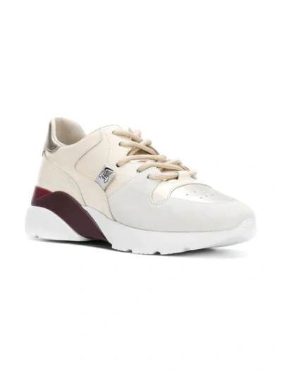 Shop Hogan Lace-up Sneakers - Neutrals