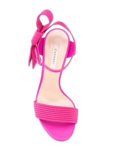 Shop Casadei Julia Aiko Sandals In Pink