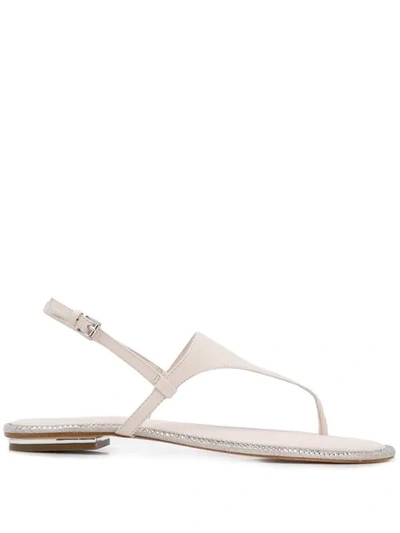 Shop Michael Michael Kors Enid Sandals In Neutrals