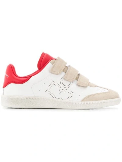 Shop Isabel Marant Low Top Trainers In Neutrals