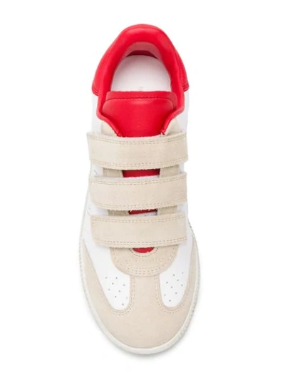 Shop Isabel Marant Low Top Trainers In Neutrals