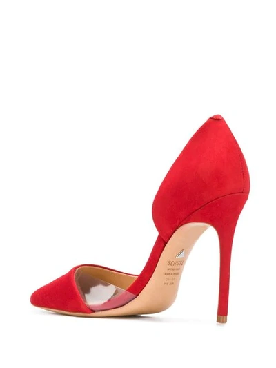 Shop Schutz Asymmetric Panel Pumps In Red