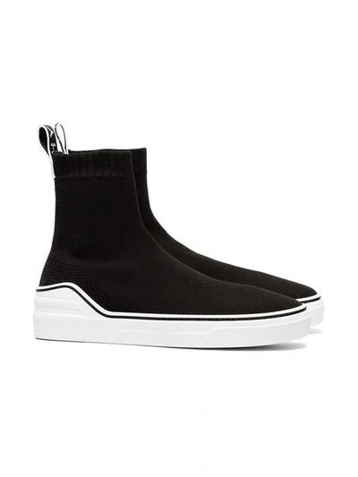 Shop Givenchy George V Sock Sneakers In Black