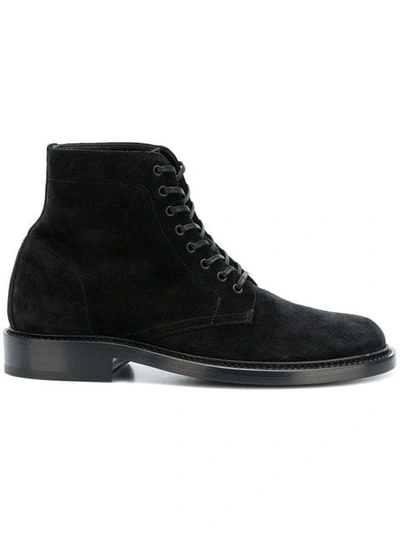 Shop Saint Laurent Ankle Lace In Black
