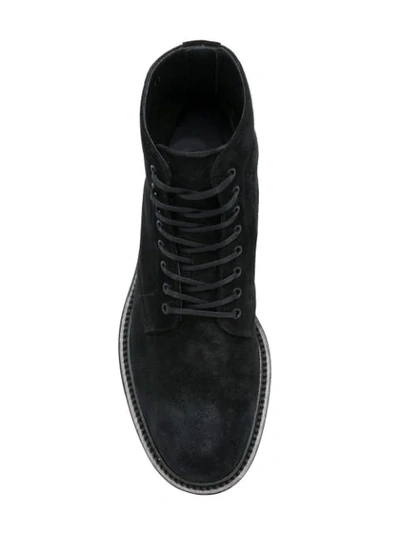Shop Saint Laurent Ankle Lace In Black