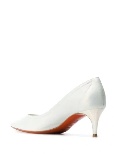 Shop Baldinini Mid-heel Pumps In White