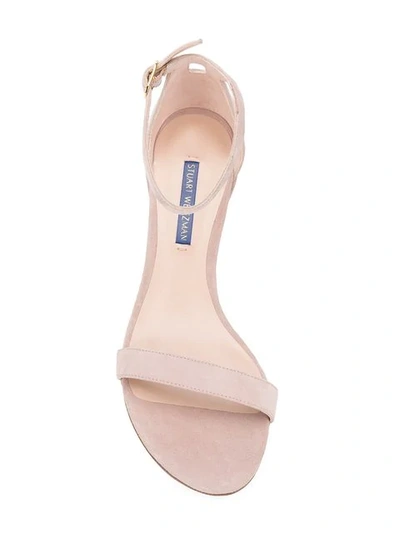 Shop Stuart Weitzman Simple Sandals In Pink