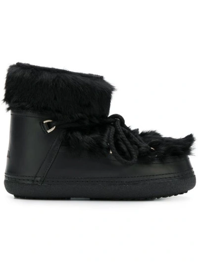 Shop Inari Classic Ankle Length Snow Boots In Black
