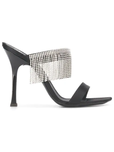 Shop Giuseppe Zanotti Embellished Sandals In Black