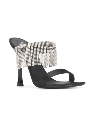 Shop Giuseppe Zanotti Embellished Sandals In Black