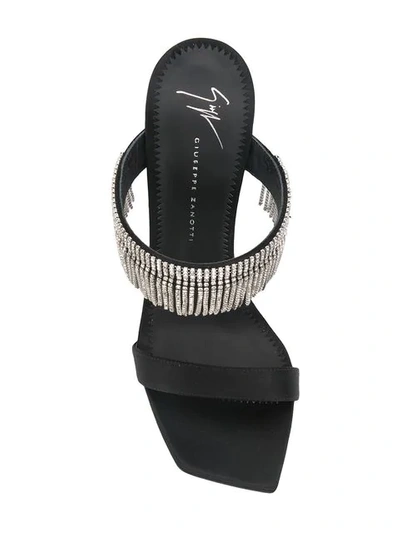 Shop Giuseppe Zanotti Embellished Sandals In Black