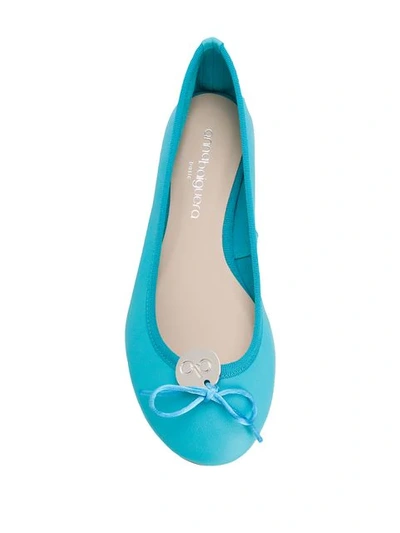 Shop Anna Baiguera Charm Ballerina Flat In Blue