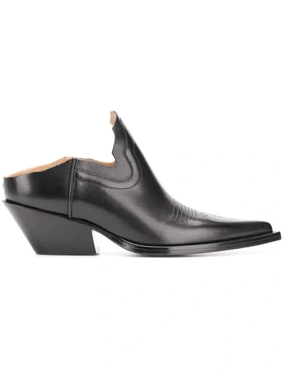 Shop Maison Margiela Slip In Black