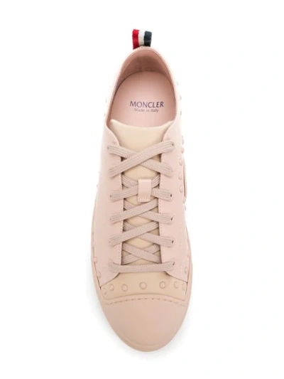 Shop Moncler Linda Sneakers In Pink