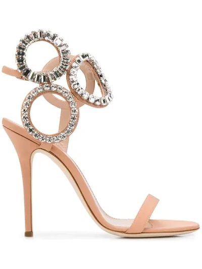 Shop Giuseppe Zanotti Kassie Crystal Sandals In Pink