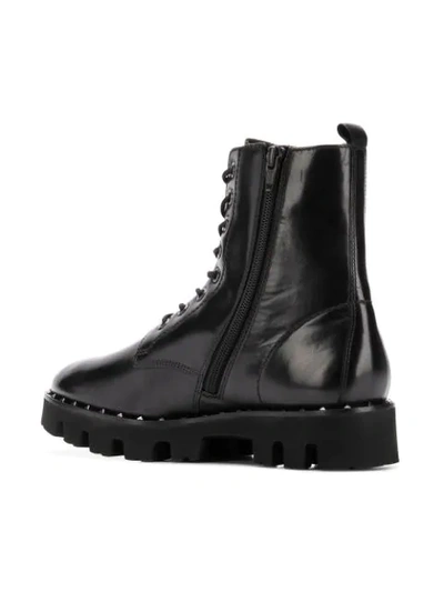 Shop Hogl Lace-up Combat Boots In Black