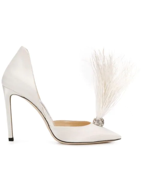 jimmy choo heels feather