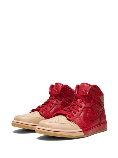 Shop Jordan Air  1 Ret Hi Prem Sneakers In Red