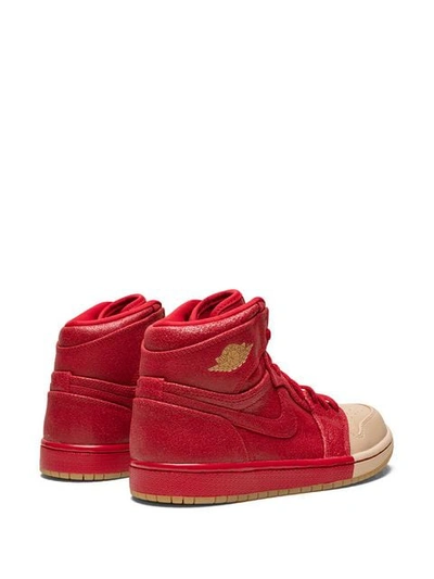 Shop Jordan Air  1 Ret Hi Prem Sneakers In Red