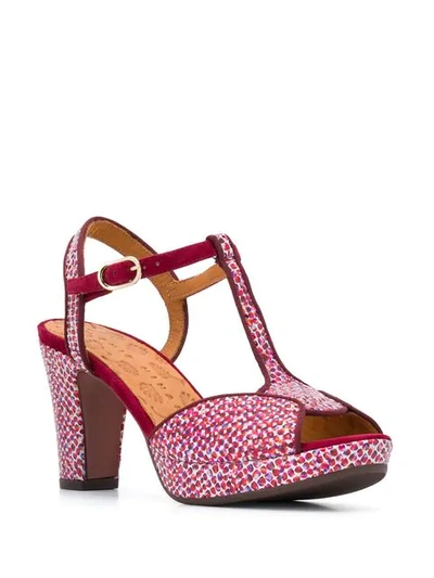Shop Chie Mihara Metallic Open-toe Sandals - Pink