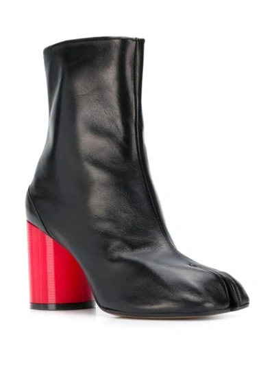 Shop Maison Margiela Heeled Tabi Boots In Black