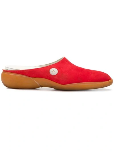 Shop Pre-owned Louis Vuitton Slip-on Shoes In Red