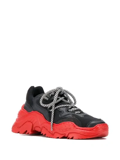 Shop N°21 Billy Chunky Sneakers In Black