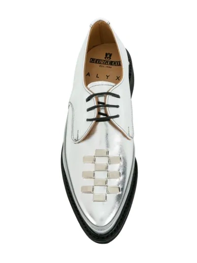 Shop Alyx Gibson George Oxford Shoes In Metallic