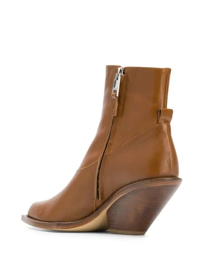 Shop Just Cavalli Texas Ankle Boots In Brown