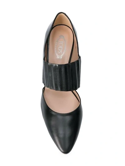 Shop Tod's Pointed Slip-on Pumps In Black