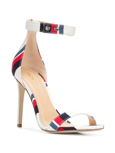 Shop Monse Striped Open-toe Sandals In Multicolour