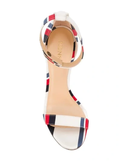 Shop Monse Striped Open-toe Sandals In Multicolour