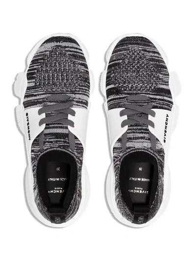 Shop Givenchy Jaw Knit Low Top Sneakers In White