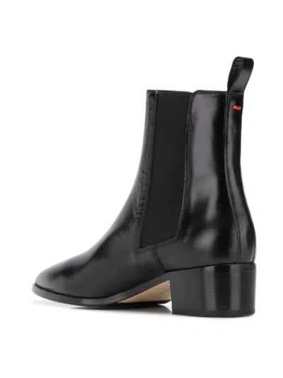 Shop Aeyde Elasticated Side Panel Boots In Black