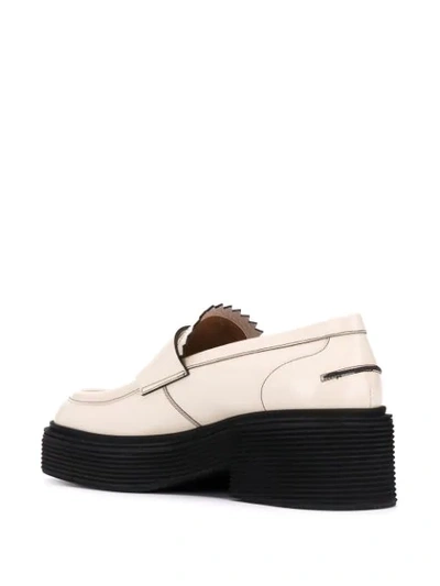 Shop Marni Chunky Platform Loafers In 00w12 Shell