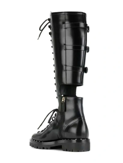 Shop Valentino Garavani Rockstud Boots In Black