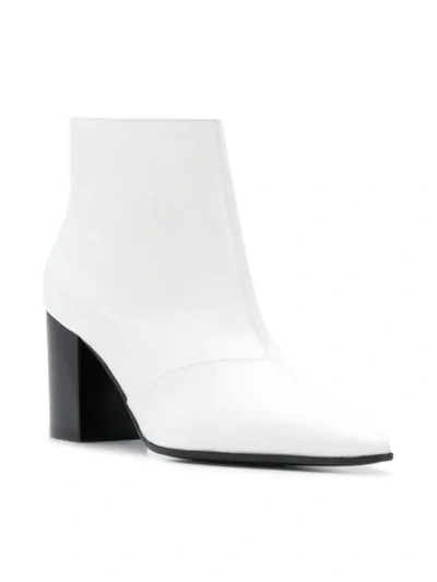 Shop Stella Mccartney Classic Pointed Boots In White