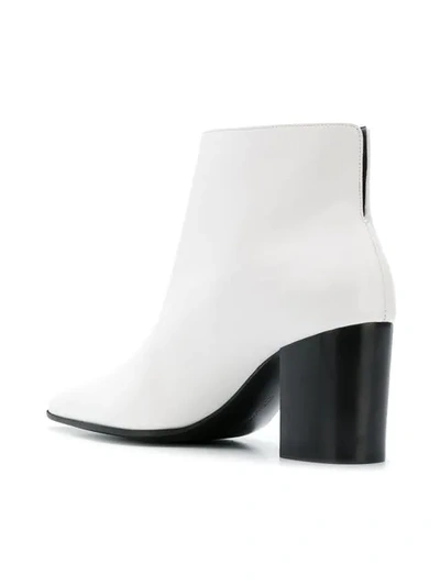 Shop Stella Mccartney Classic Pointed Boots In White