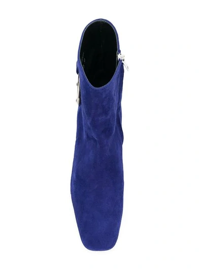 Shop Dorateymur Nizip Ankle Boots In Blue