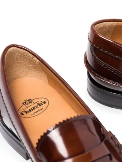 Shop Church's Pembrey Penny Loafers In Brown