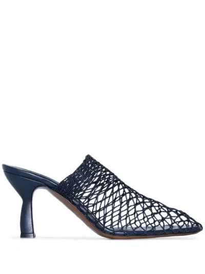 Shop Neous Bophy 80 Cage Mules In Blue