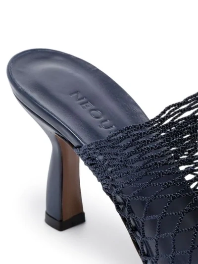Shop Neous Bophy 80 Cage Mules In Blue