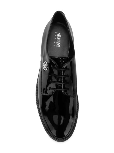 Shop Armani Jeans Lace-up Shoes - Black