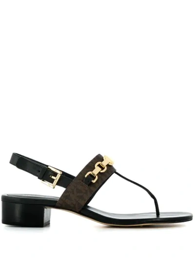 Shop Michael Michael Kors Charlton Sandals In Brown