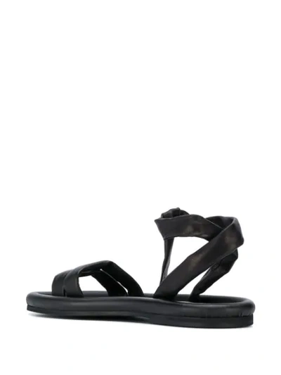 Shop Del Carlo Ankle Strap Sandals - Black