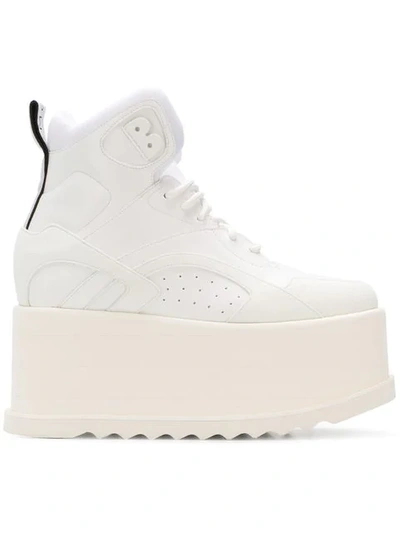 Shop Stella Mccartney Hi-top Platform Sneakers In White