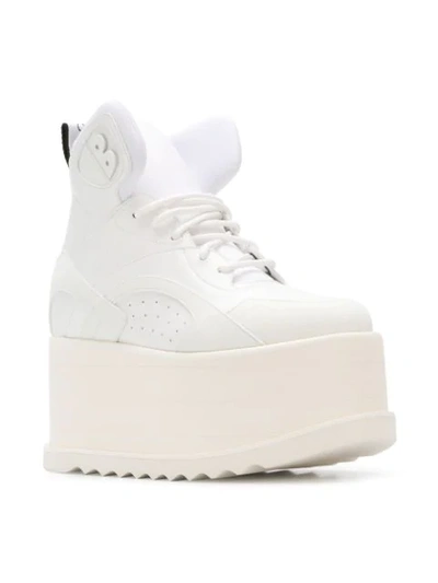 Shop Stella Mccartney Hi-top Platform Sneakers In White