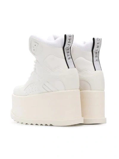 Shop Stella Mccartney Hi-top Platform Sneakers In White